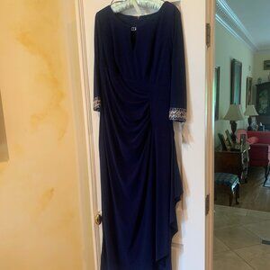 Alex Evenings - full length dress with rhinestones